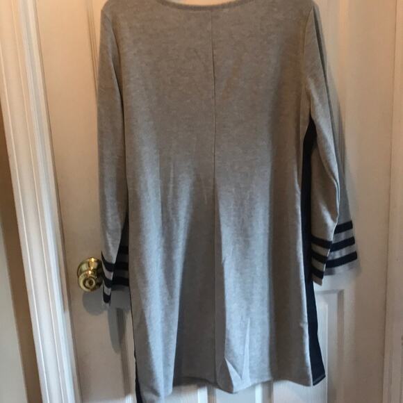 Mind over Matter NWT women’s size L gray stripe dress - Picture 5 of 6